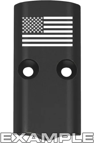 Vista 6 de NDZ Performance RMSc Placa de Cubierta de Corredera con Corte Óptico para Springfield Hellcat & Hellcat Pro 9mm – Aluminio Anodizado Grabado