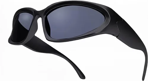 Vista 22 de LASPOR Gafas de sol deportivas envolventes para mujeres y hombres, lentes deportivos Y2K
