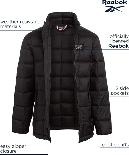 Vista 2 de Reebok Ropa de abrigo para niños - Chaqueta acolchada ligera con escudo glaciar