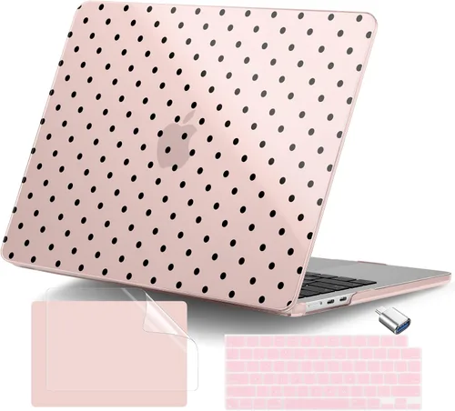 Vista 24 de Funda para MacBook Air de 15 pulgadas M5 M4 M3 M2 Chip 2026 2025 2024 2023 (modelo A3448 A3241 A3114 A2941), carcasa rígida con cubierta de teclado