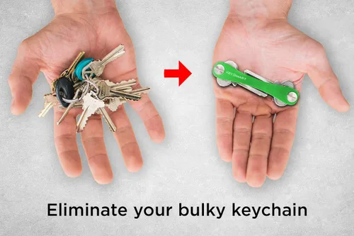 Vista 2 de KeySmart soporte compacto para llaves y organizador de llaves, para hasta 8 llaves