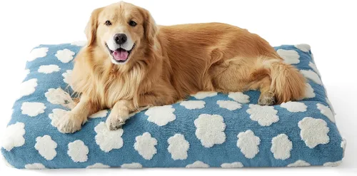 Vista 17 de LE SURE - Bonita almohada estética para mascotas, tamaño mediano, diseño jacquard grueso para mascotas, 30 x 20 pulgadas