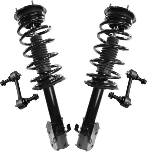 Vista 53 de Detroit Axle - 4 barras estabilizadoras de puntales delanteros para Kia Forte Koup 10-13 12-13 Forte5, puntales y barras estabilizadoras de resorte