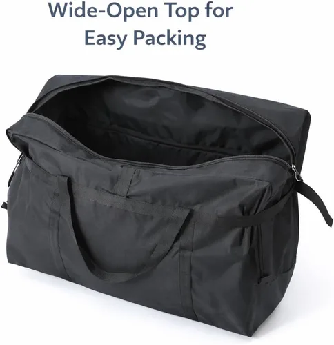 Vista 6 de Maletines de 50 libras para viajar a Cuba, bolso de viaje de 62 pulgadas plegable para viajes en avión y equipaje facturado, maletín de lona grande