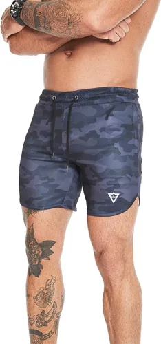 Vista 6 de Wangdo Pantalones cortos de entrenamiento para hombre de 7 pulgadas, pantalones cortos deportivos para bicicleta, pantalones cortos de gimnasio