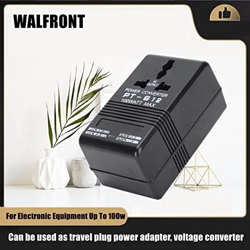 Vista 7 de PT-S12 Convertidor de voltaje de alimentación AC 100V-120V a 220V-240V Transformador elevador 50/60Hz para 100 equipos electrónicos