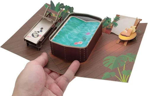 Vista 6 de ASVP Shop Tarjeta emergente 3D de Spa Break - Perfecta para ocasiones especiales, cumpleaños, tarjetas de felicitación para papá, tarjeta hecha a