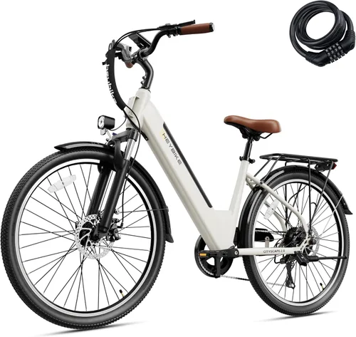 Vista 14 de Heybike Bicicleta eléctrica Cityscape 2.0 para adultos con motor de pico de 1200 W, batería extraíble de 468 Wh, bicicleta eléctrica de 50 millas