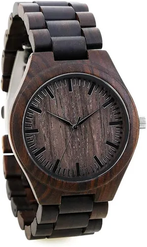 Vista 8 de Relojes de madera grabados personalizados – Relojes de madera de cumpleaños o aniversario personalizados para hombres, marido, novio, papá, hijo
