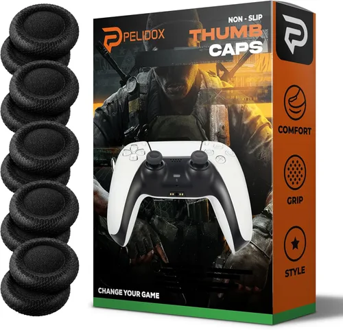 Vista 8 de 10 tapas de agarre de repuesto para joystick para controlador PS4 PS5, el mismo patrón que el original, piezas de accesorios antideslizantes