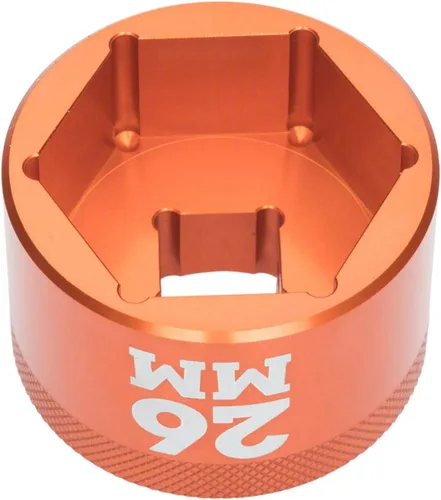 Vista 2 de Fox Racing Shox Horquilla Topcap Socket Naranja, 26Mm, 3/8 Drive herramientas de reparación de bicicletas