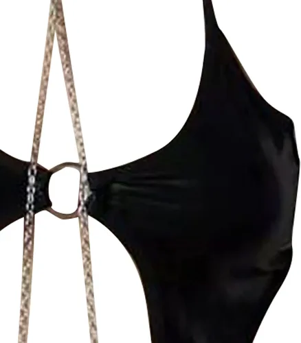 Vista 6 de Conjunto de 2 piezas de lencería sexy para mujer, con estampado de leopardo, brasier sexy, tanga para juego travieso, babydoll de peluche, pijama