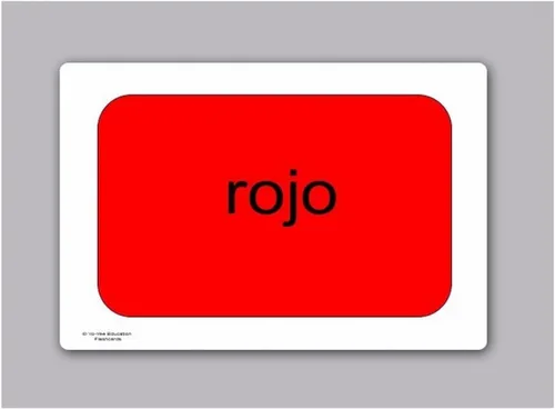 Vista 5 de Tarjetas de vocabulario - Los colores - Tarjetas de colores en español para bebés de 1 a 2 años, niños pequeños de 2 a 4 años, niños, niños y adultos