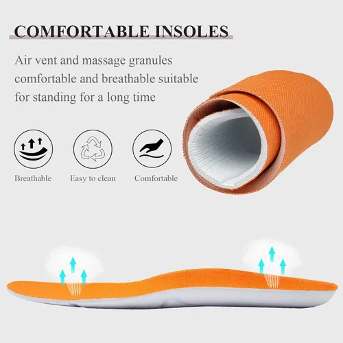 Vista 5 de Zapatos de trabajo antideslizantes para hombre para chef, zapatos de chef resistentes al aceite para hombre, zapatos de servicio de alimentos