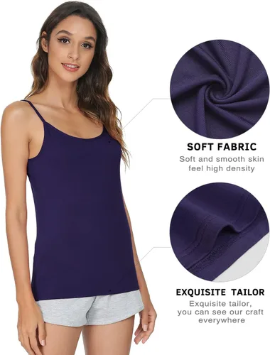 Vista 2 de Vislivin - Camiseta sin mangas para mujer con tirantes ajustables