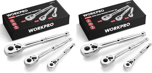 Vista 8 de WORKPRO Trinquete de accionamiento de 1/2 pulgada, llave reversible