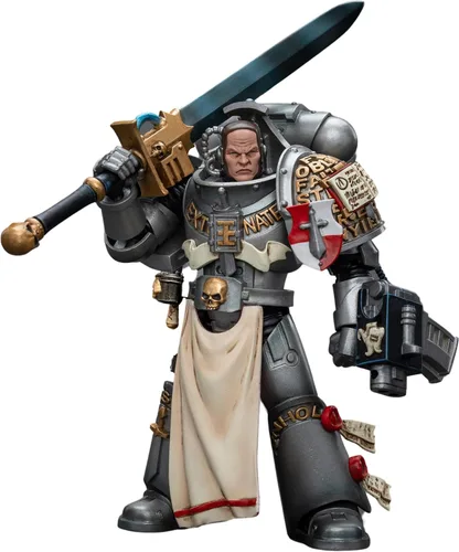 Vista 7 de JOYTOY 1/18 Warhammer 40,000 Grey Knights Terminators Jaric Thule Figuras de acción Regalo de cumpleaños 2