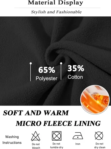 Vista 6 de BIYLACLESEN Sudadera con capucha para hombre, con forro polar suave, sudadera con capucha y bolsillos canguro