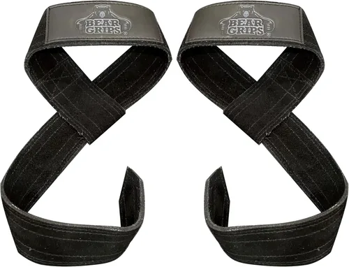 Vista 10 de Bear Grips Correas de levantamiento - Correas de gimnasio y levantamiento de pesas para hombres y mujeres, soporte de peso muerto, 2 pares