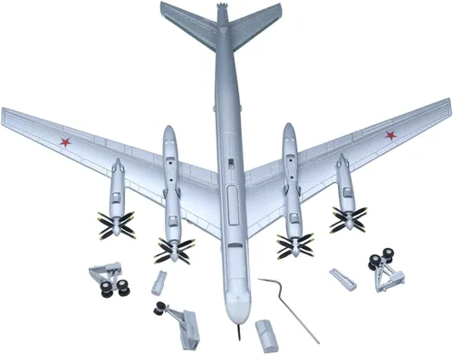 Vista 4 de 1/200 Tu-95 Bear Bombardero estratégico de largo alcance Diecast Avión Modelo Tupolev TU-95