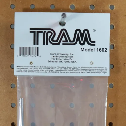 Vista 6 de Tram® Antena marina VHF de 38 pulgadas y 3 dBd con látigo grueso de desconexión rápida que se mantiene alto con el viento