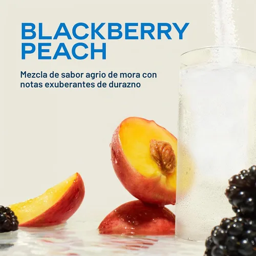 Vista 2 de Liquid I.V. Hidratación + Electrólitos Energéticos, BlackBerry Peach, 14