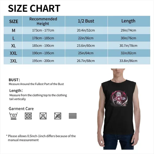 Vista 7 de Kimetsu No Yaiba Logo Tank Tops Man's T Shirt Sleeveless T Shirt