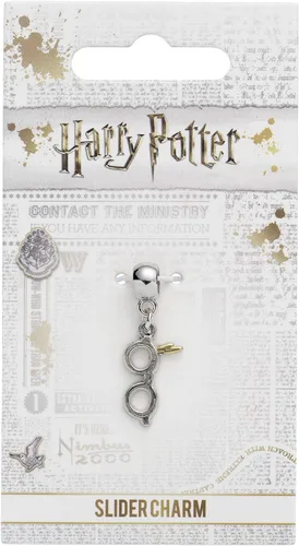 Vista 2 de The Carat Shop Harry Potter - Perno de relámpago chapado en plata con lentes, Plata
