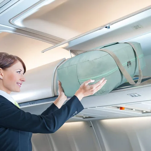 Vista 4 de WANDF Bolsa de viaje para artículos personales de Spirit Airlines de 18 x 14 x 8 pulgadas, bolsa de viaje debajo del asiento, equipaje de mano