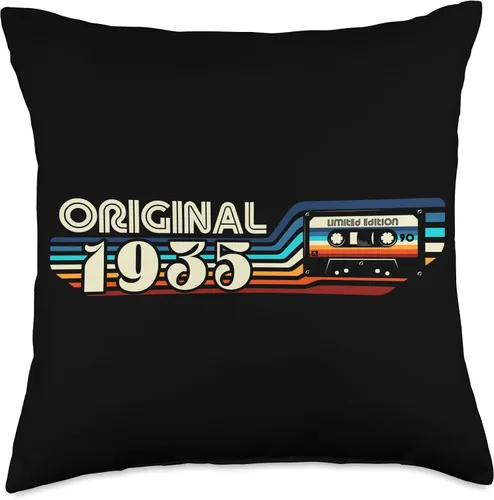 Vista 4 de 1935 vintage birthday retro Limited Edition men woman gift Throw Pillow