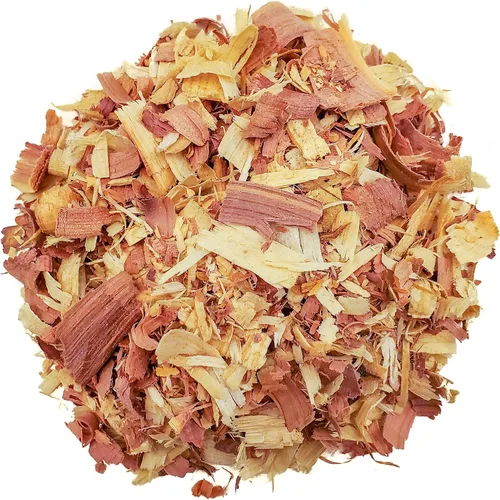 Vista 2 de 100 % natural de virutas de cedro Mantillo Ideal para plantas de interior o exterior en macetas Cama para perros (4 cuartos)