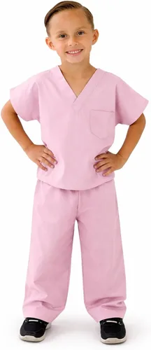 Vista 5 de Natural Uniforms - Juego de uniforme para hacer aseo para niños (tacto suave), 4