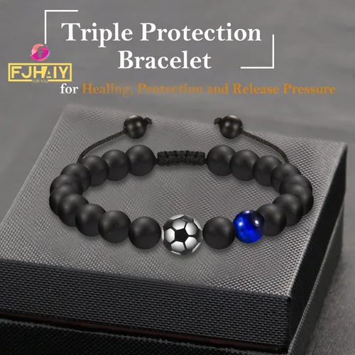 Vista 2 de Soccer Gifts Set A-Z Letter Soccer Necklace for Men Novelty Soccer Socks&Soccer Bracelets for Soccer Lovers