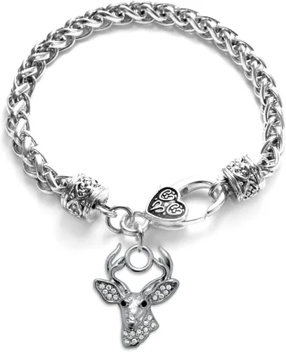 Vista 68 de Inspired Silver - Pulsera de plata con dije personalizado y circonitas cúbicas.
