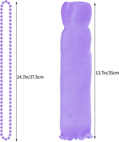 Vista 3 de Miayon - Accesorios de disfraces 6 en 1 para niños trajes y vestidos elegantes de los años 1970 y 1980 para fiestas de cosplay o fiestas temáticas
