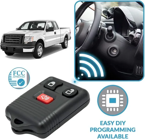 Vista 5 de Keyless2Go Repuesto para llavero de auto a control remoto para vehículos que utilizan 3 botones CWTWB1U331, autoprogramable