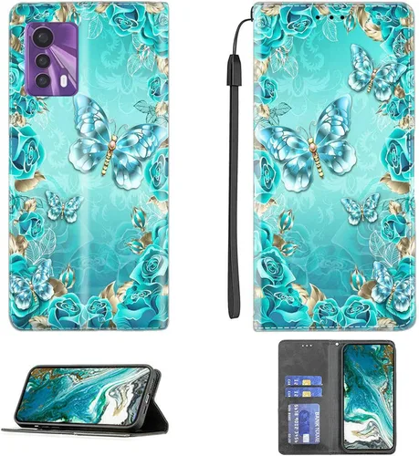 Vista 470 de jioeuinly ATT Motivate 2 - Funda compatible con ATT Motivate 2, funda con soporte abatible y cierre magnético DJS