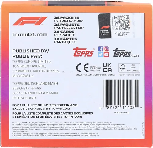 Vista 2 de Topps - Turbo Attax Formula 1 2022 - Caja completa - Tarjetas oficiales de F1 - 240 tarjetas incluidas