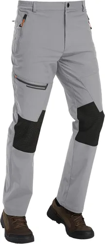 Vista 2 de TACVASEN Pantalones de esquí de nieve para hombre, pantalones de snowboard resistentes al agua, pantalones de senderismo con forro polar