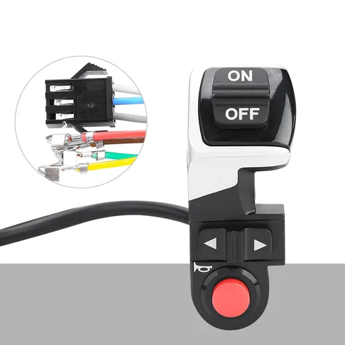 Vista 8 de Demeras 3 en 1 lámpara de bicicleta eléctrica cuerno Ebike lámpara interruptor bicicleta cuerno con lámpara frontal manillar para ciclismo