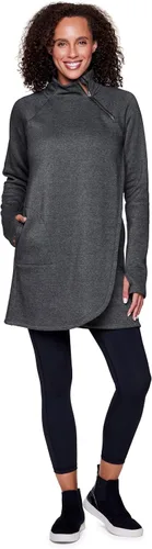 Vista 4 de RBX Active - Vestido tipo túnica de forro polar con cremallera de 14 para mujer, vestido tipo suéter con bolsillos