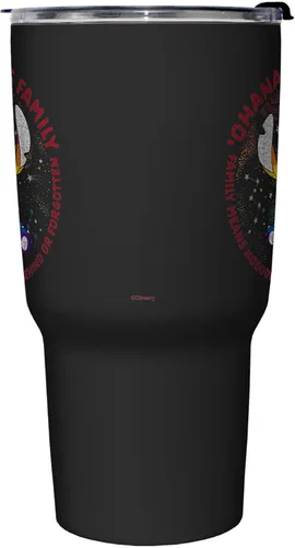 Vista 2 de Disney Ohana Pride - Taza de viaje aislada de acero inoxidable, 27 onzas, multicolor