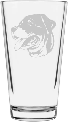 Vista 139 de Podenco Canario - Vaso de pinta de 16 onzas con temática de perro personalizado