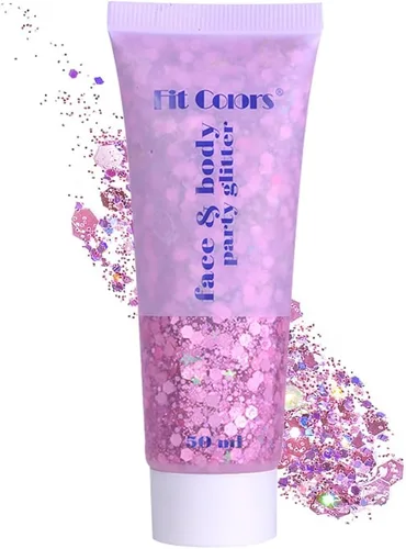 Vista 7 de Gel con purpurina para el cabello de cara y cuerpo azul para mujeres y niños, lentejuelas holográficas monocromáticas de sirena, maquillaje