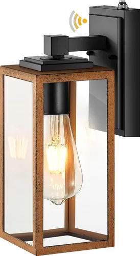 Vista 17 de VIANIS Lámpara de pared dorada para exteriores, sensor de anochecer a amanecer, apliques de montaje en pared exterior linternas luminaria para casa