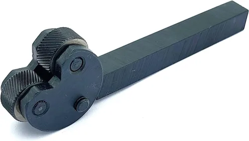 Vista 8 de Buyohlic Herramienta de moleteado de cabeza de pivote Patrón métrico de diamante 1/2" vástago cuadrado mediano