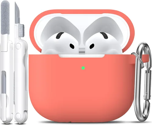 Vista 79 de R-fun for AirPods 2nd/1st Case Silicone Cover, Banana Violet Violeta plátano