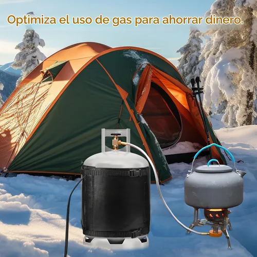 Vista 7 de Manta Calentadora de Tanque de Propano - 47.5 x 13.5" Calentador de Cilindro de Gas LP con Control de Temperatura 85-105F para Tanques de 20, 30, 40