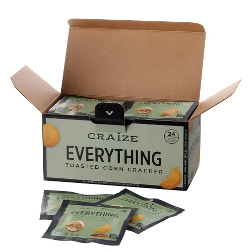 Vista 7 de Craize Everything Crisps - Galletas de maíz tostadas sin gluten, veganas, kosher, paquete de 3, 4 onzas cada una