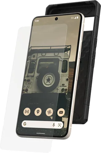 Vista 5 de URBAN ARMOR GEAR UAG - Protector de pantalla para Google Pixel 8 Pro Glass Shield Plus transparente/negro, vidrio templado reforzado de alta calidad